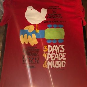 Small Red Woodstock T-shirt